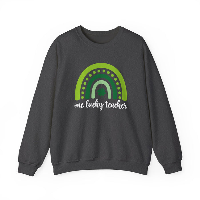 One Lucky Teacher Crewneck Sweatshirt
