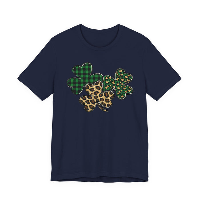 Shamrocks Plaid and Leopard T-Shirt