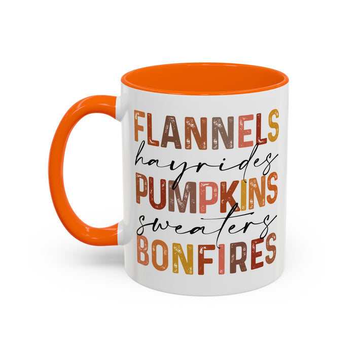 Fall Favorites ceramic coffee mug in Orange