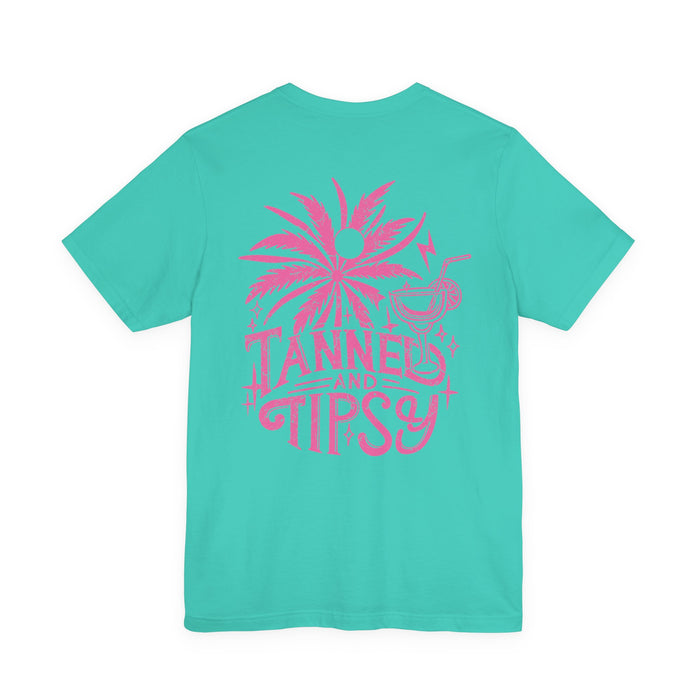 Tanned and Tipsy Double Sided T-Shirt