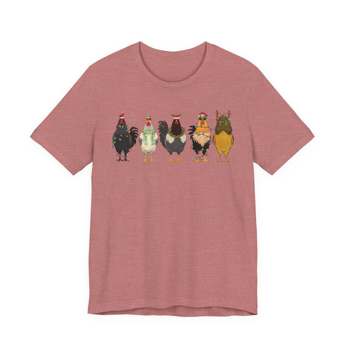Christmas Chicken Farm T-Shirt