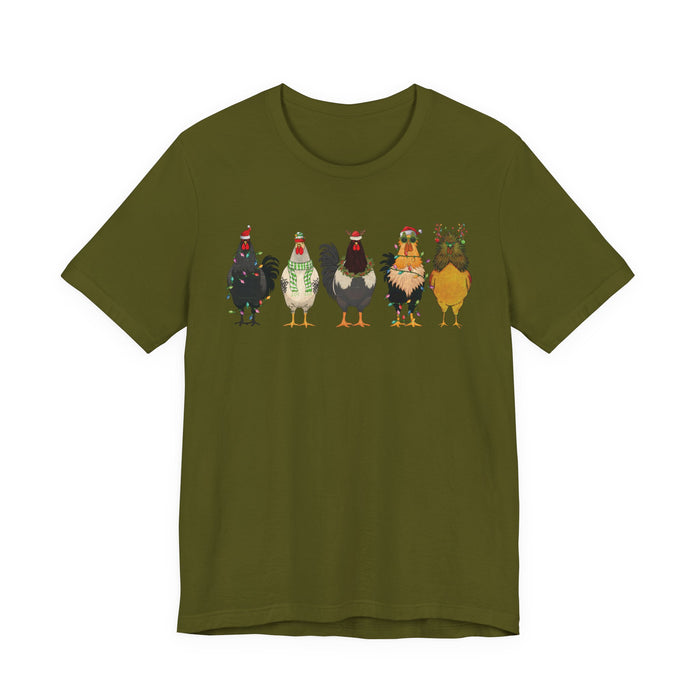 Christmas Chicken Farm T-Shirt