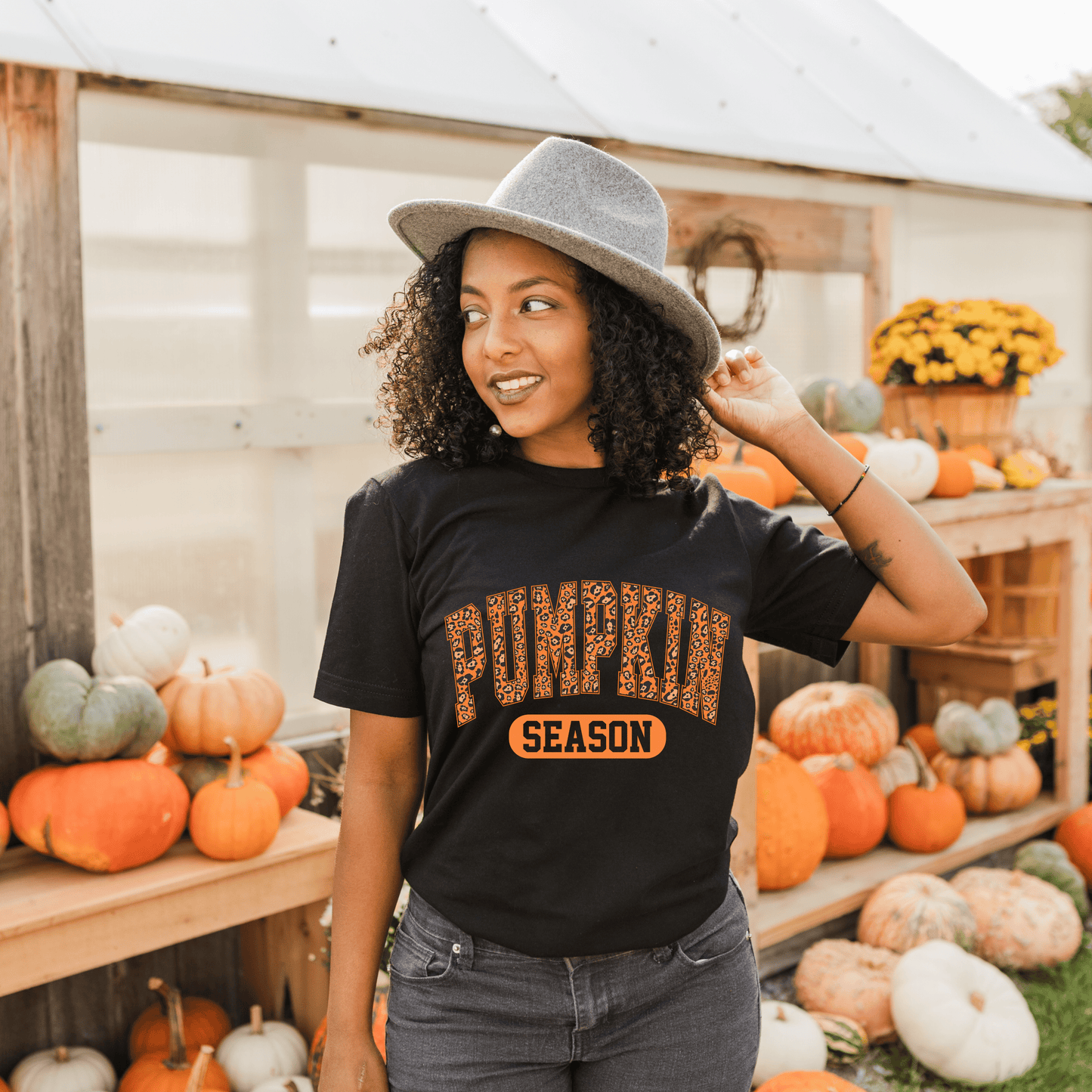 Pumpkin Season Cheetah T-Shirt
