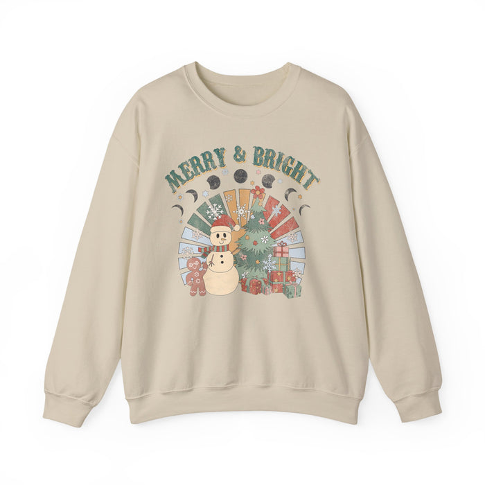 Retro Merry and Bright Sweatshirt