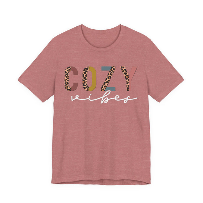 Cozy Vibes Pastel Leopard T-Shirt