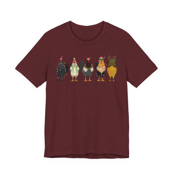 Christmas Chicken Farm T-Shirt