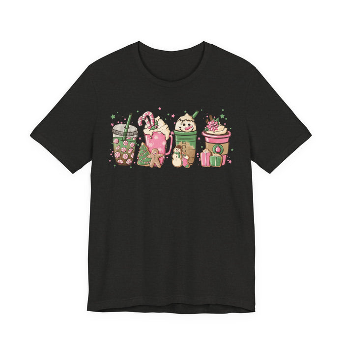 Pink Christmas Drinks T-Shirt