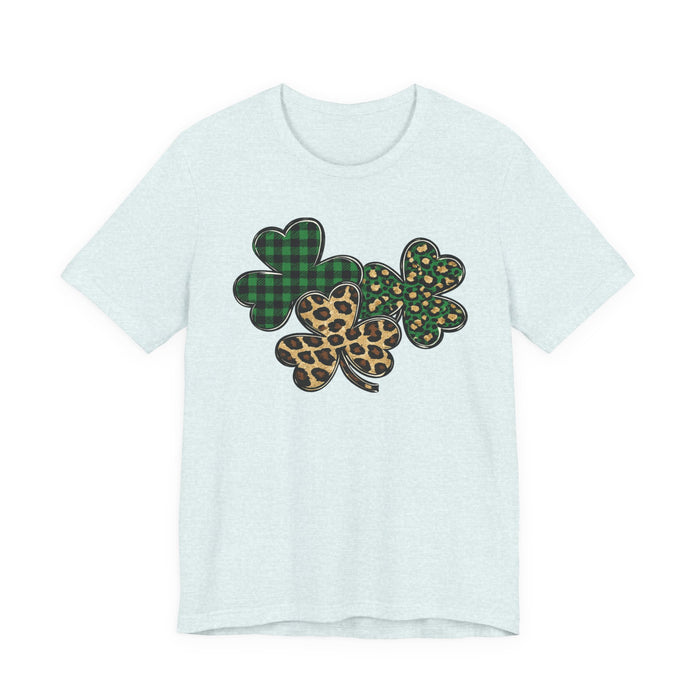 Shamrocks Plaid and Leopard T-Shirt