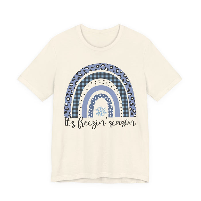It's Freezin Season Rainbow Winter T-Shirt