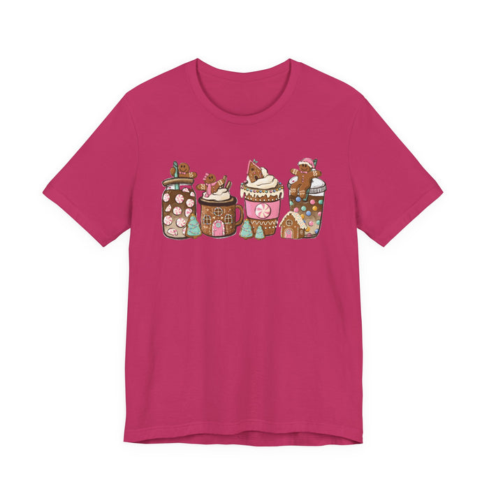 Pastel Gingerbread Coffee Christmas T-Shirt