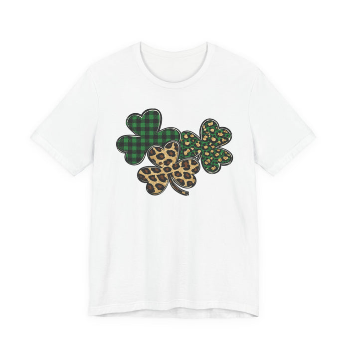 Shamrocks Plaid and Leopard T-Shirt