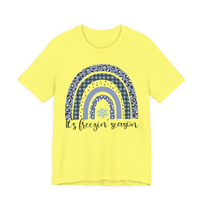 It's Freezin Season Rainbow Winter T-Shirt