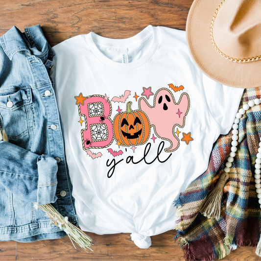 Boo Ghost Fall Y'all T-Shirt
