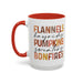 Fall Favorites ceramic coffee mug in Red