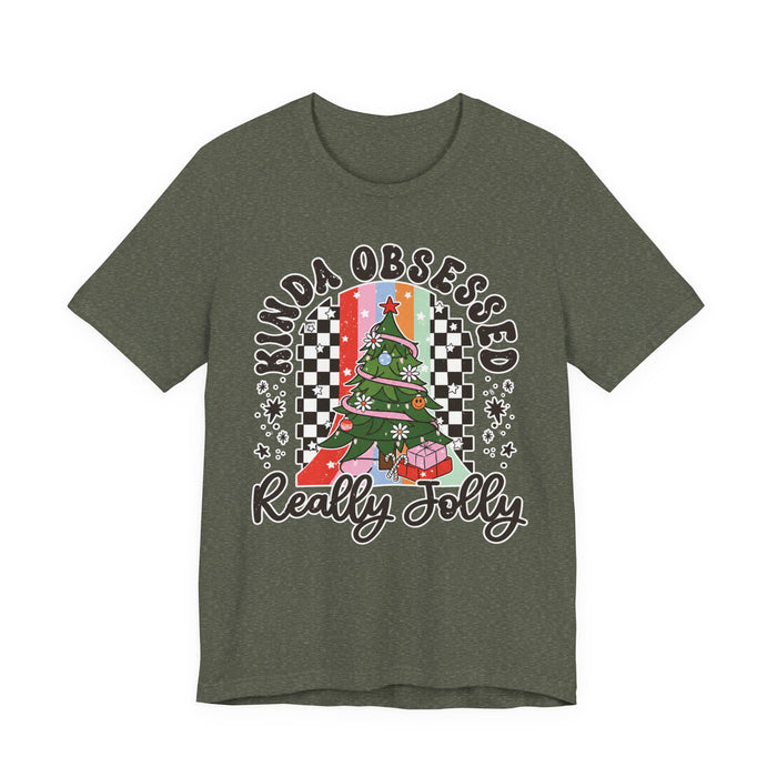 Kinda Obsessed Really Jolly Christmas T-Shirt