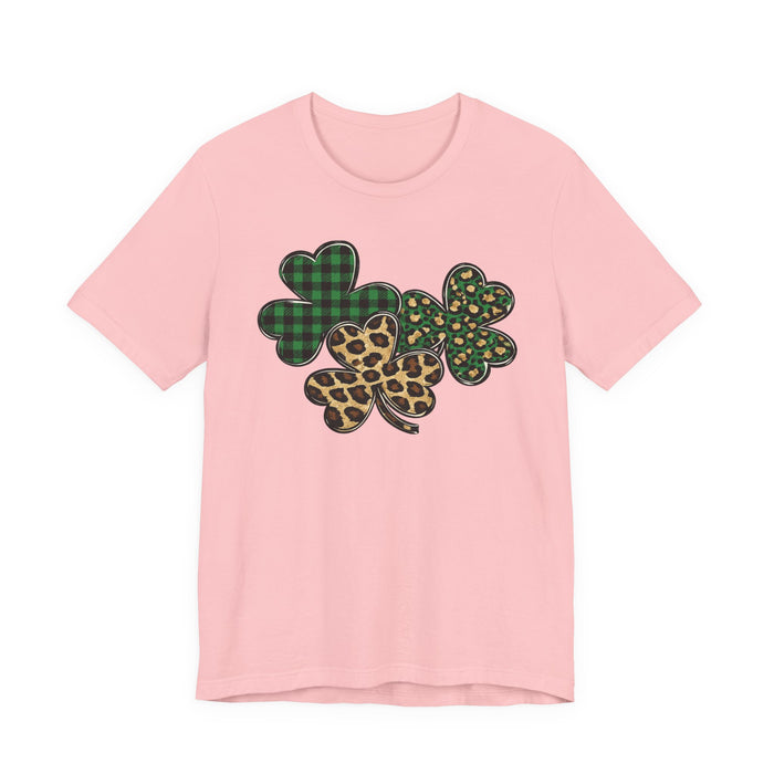 Shamrocks Plaid and Leopard T-Shirt
