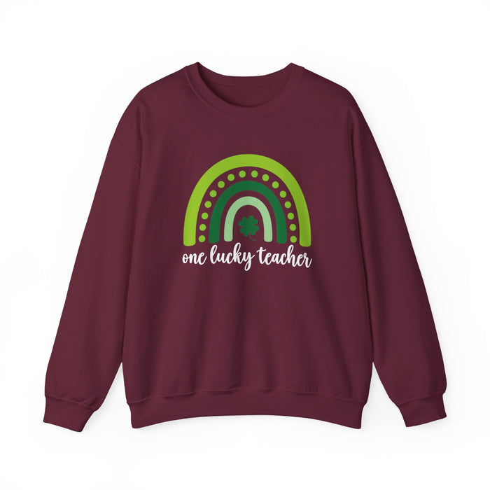 One Lucky Teacher Crewneck Sweatshirt