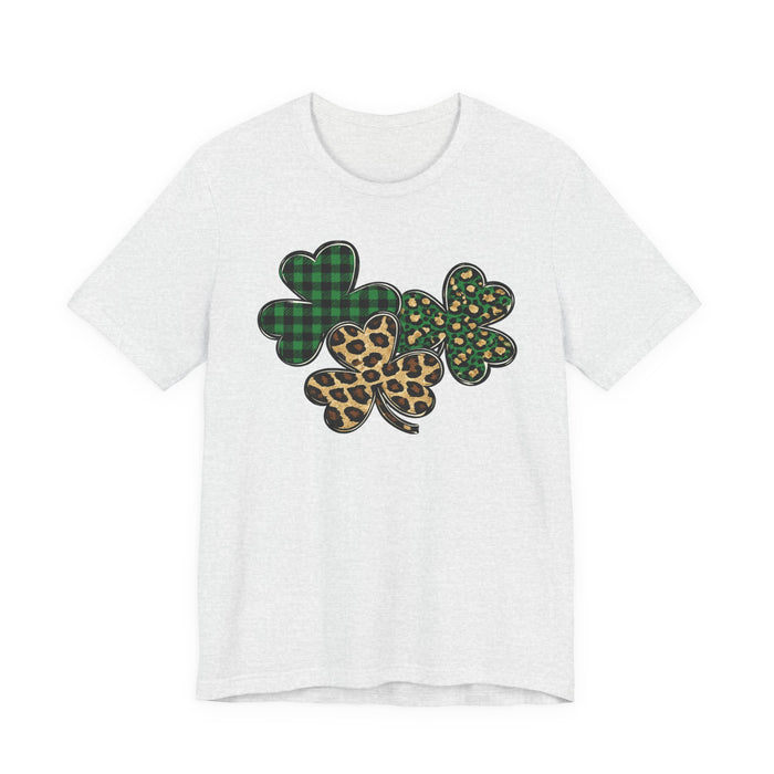 Shamrocks Plaid and Leopard T-Shirt