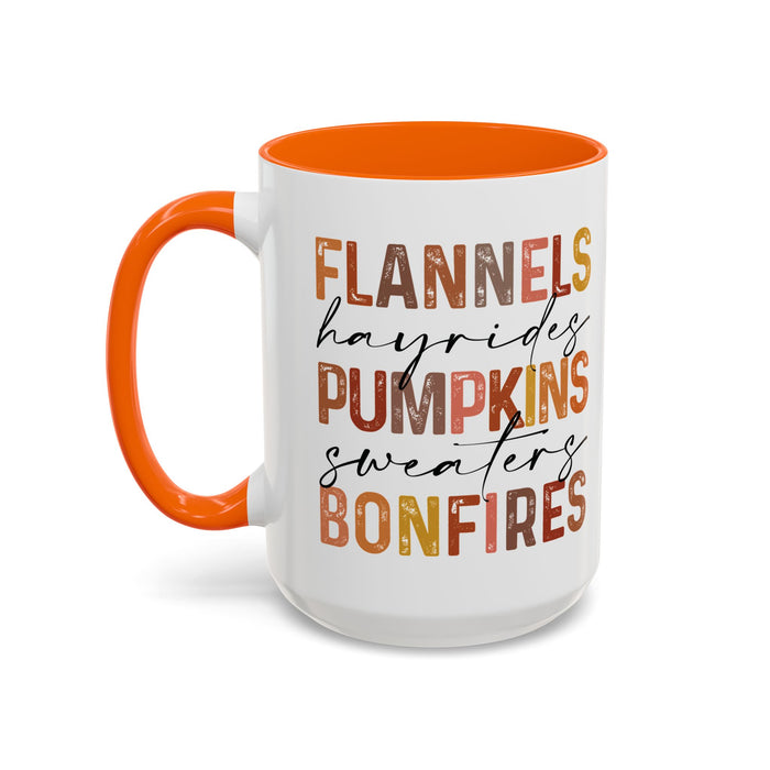 Fall Favorites ceramic coffee mug in Orange