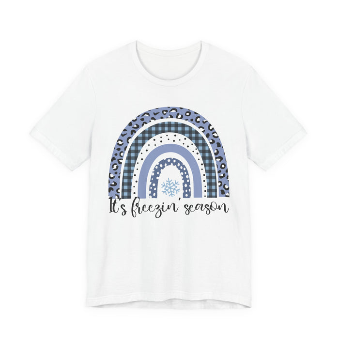 It's Freezin Season Rainbow Winter T-Shirt