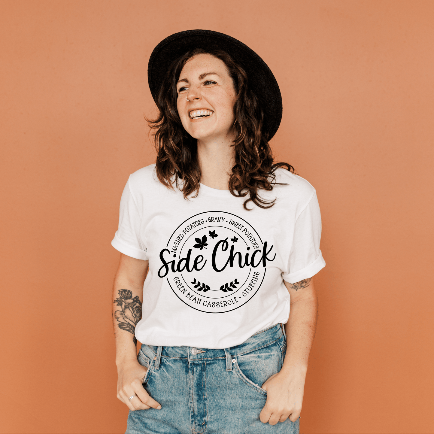 Side Chick Thanksgiving T-Shirt