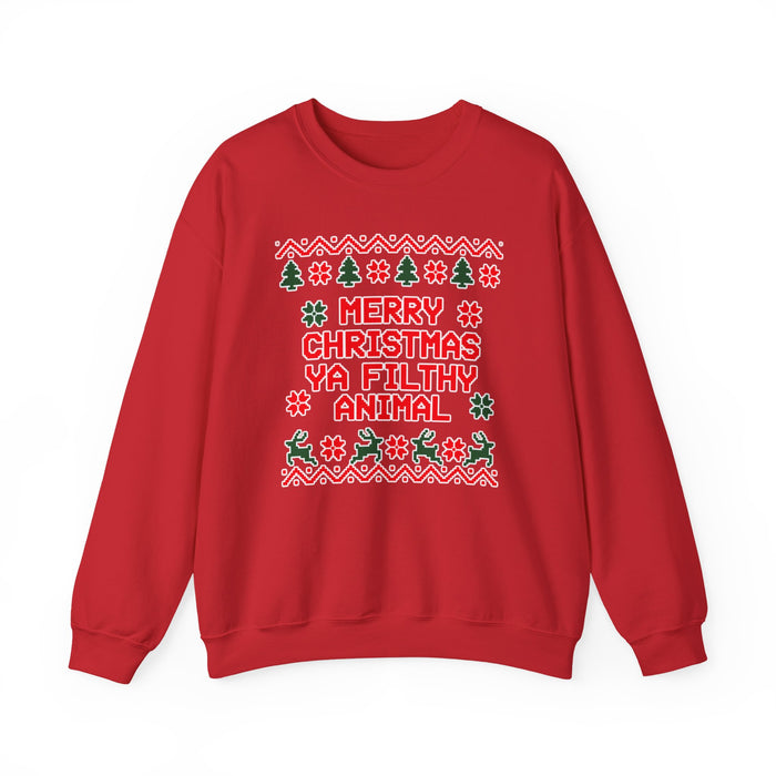 Merry Christmas Ya Filthy Animal Sweatshirt
