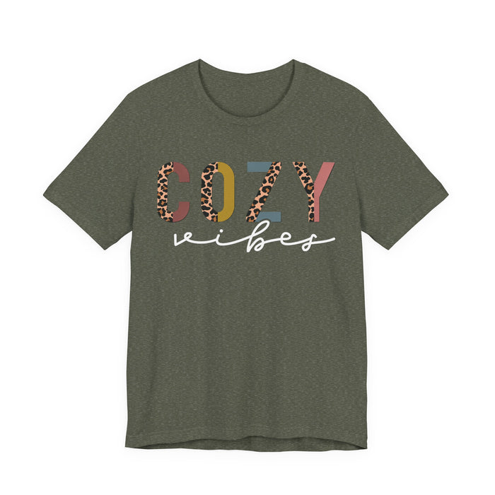 Cozy Vibes Pastel Leopard T-Shirt