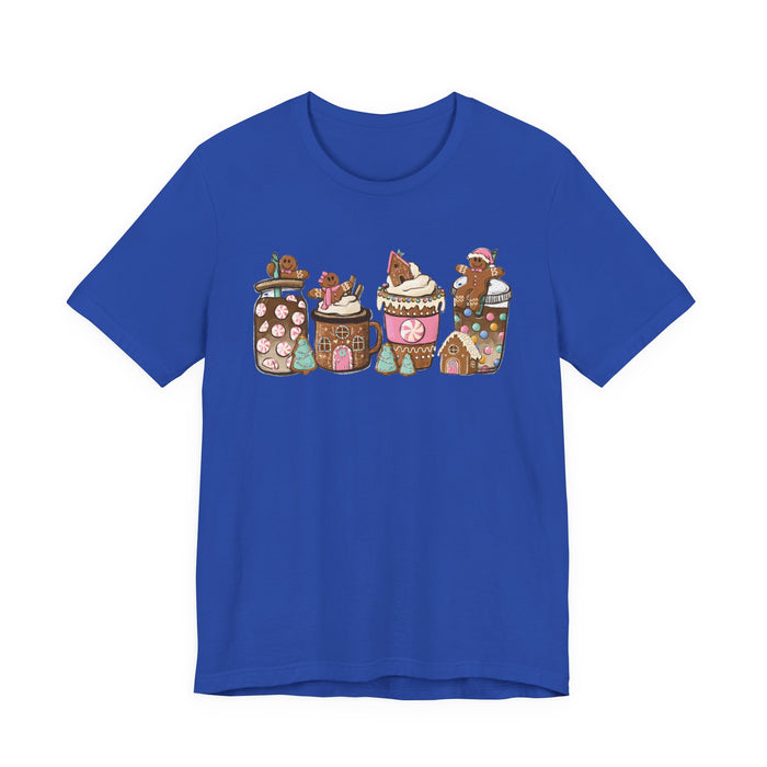 Pastel Gingerbread Coffee Christmas T-Shirt