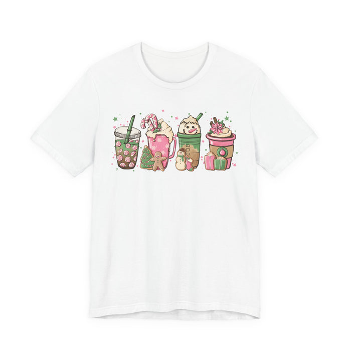 Pink Christmas Drinks T-Shirt