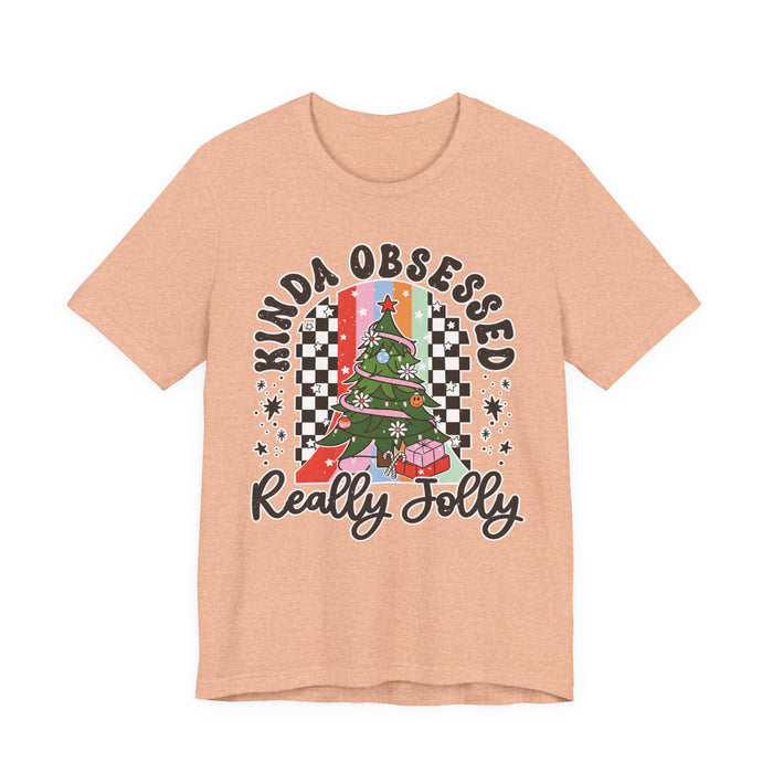 Kinda Obsessed Really Jolly Christmas T-Shirt