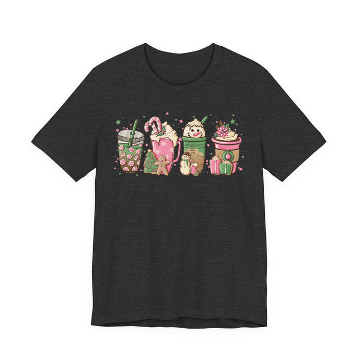 Pink Christmas Drinks T-Shirt
