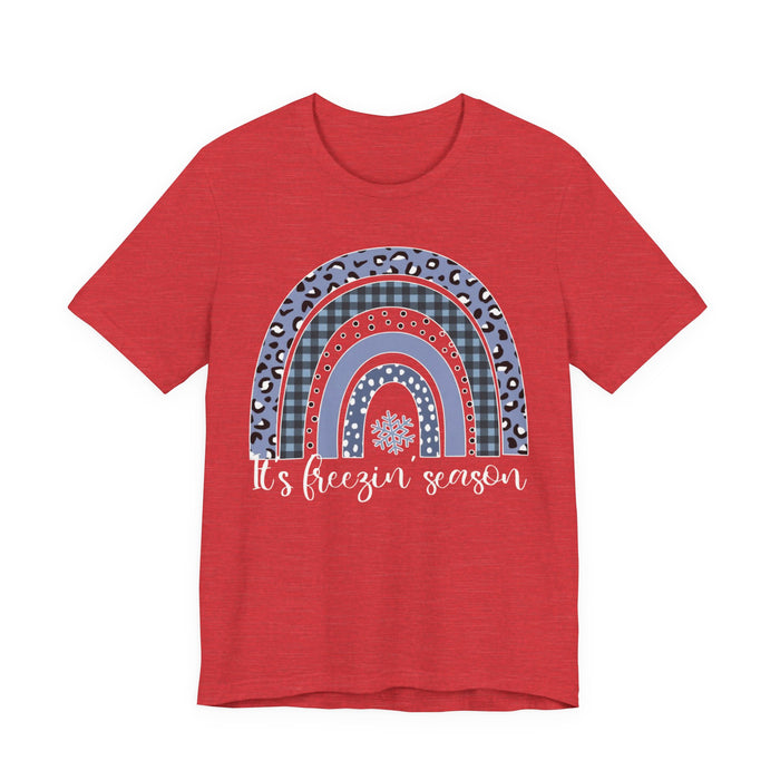 It's Freezin Season Rainbow Winter T-Shirt