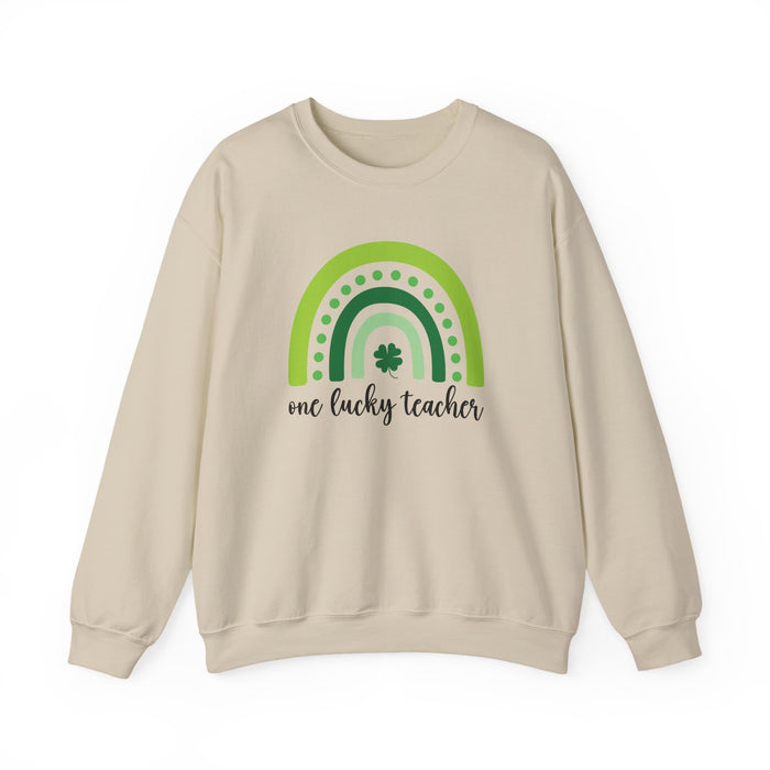 One Lucky Teacher Crewneck Sweatshirt