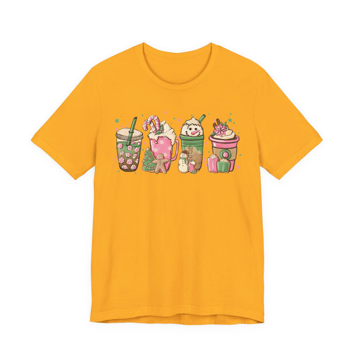 Pink Christmas Drinks T-Shirt