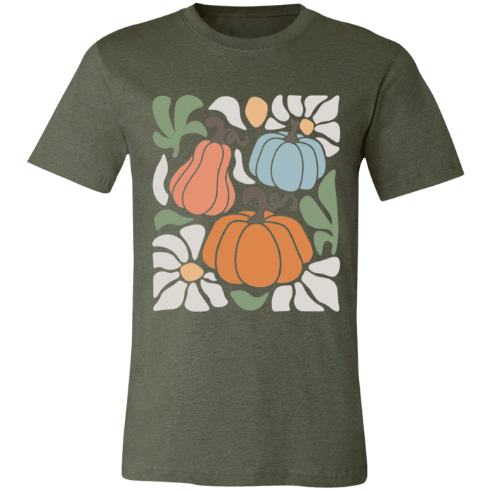70s Pumpkin Floral T-Shirt