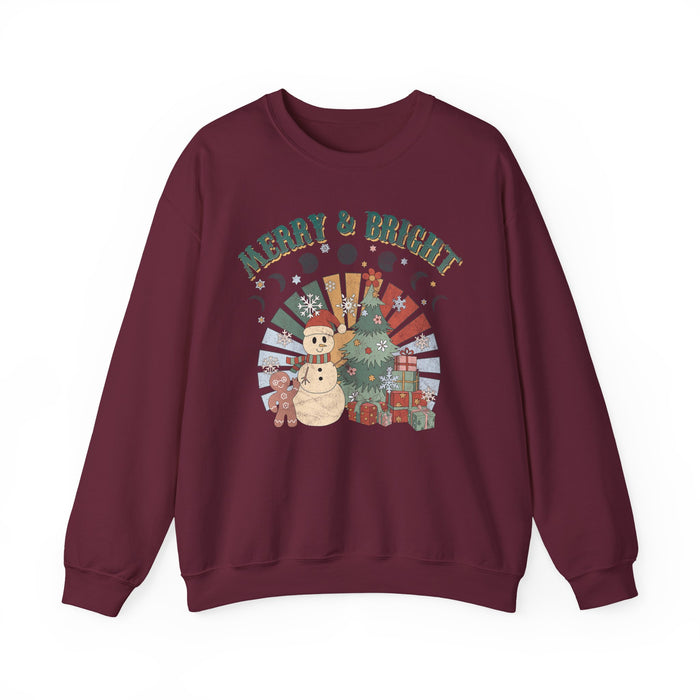 Retro Merry and Bright Sweatshirt