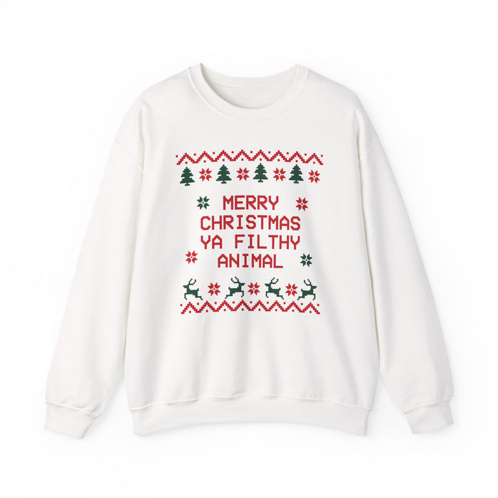 Merry Christmas Ya Filthy Animal Sweatshirt