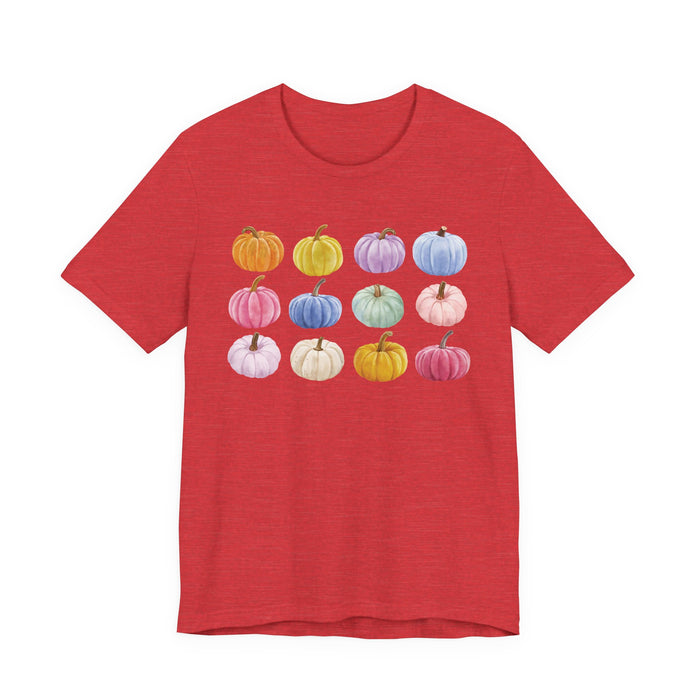 Colorful Pumpkin Graphic T-Shirt