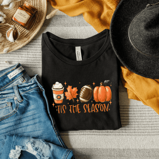 Tis The Season Pumpkin, Coffee, Fall T-Shirt