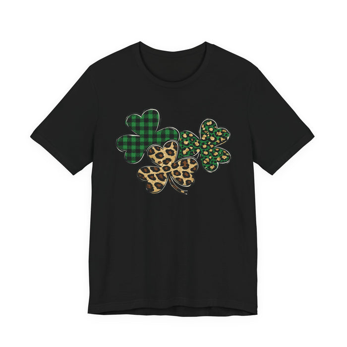 Shamrocks Plaid and Leopard T-Shirt