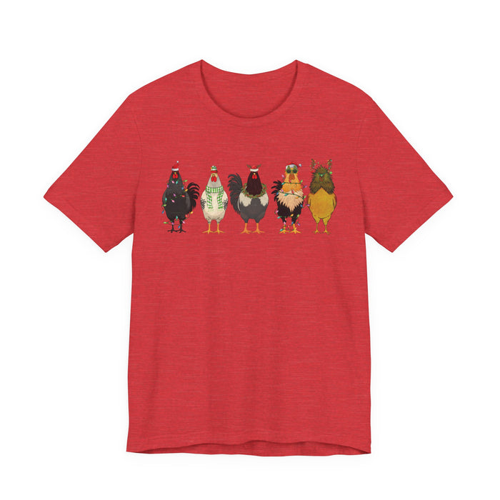 Christmas Chicken Farm T-Shirt