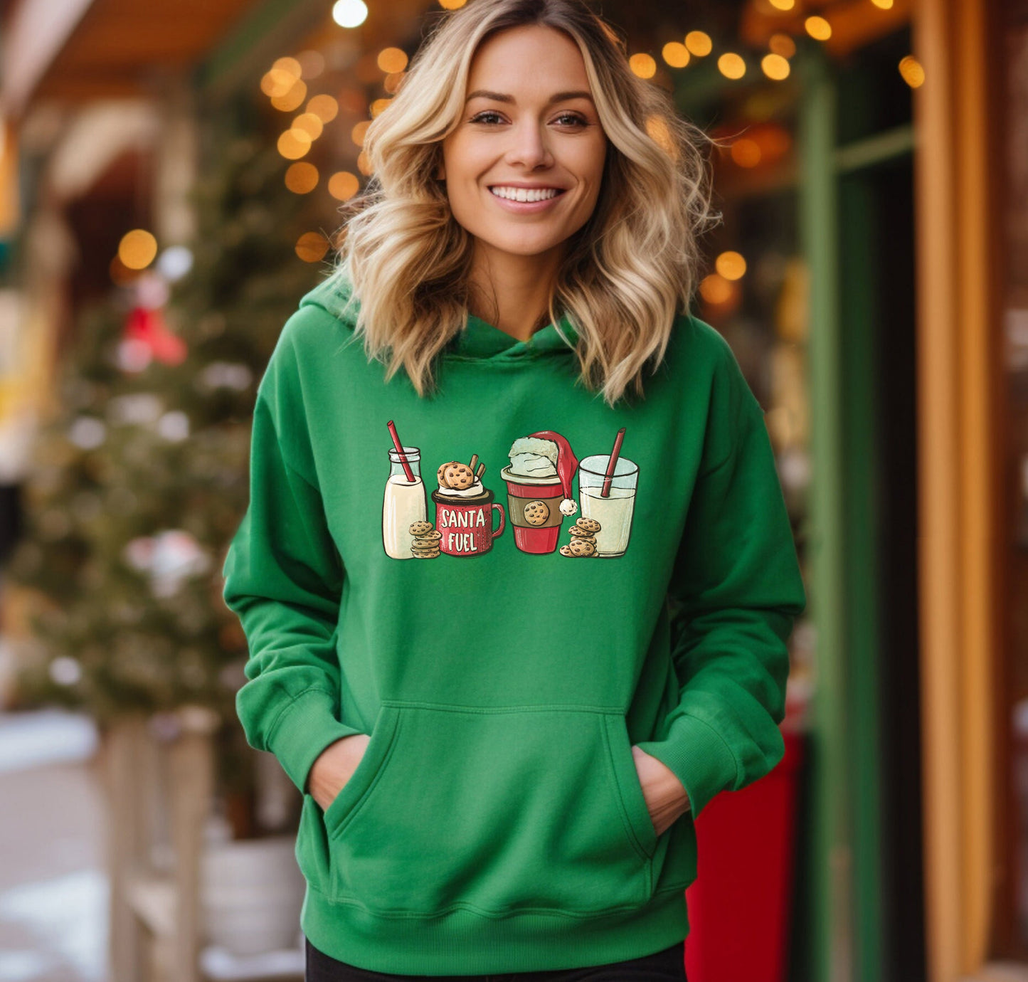 Santa Milk and Cookies Coffee Sweatshirt
