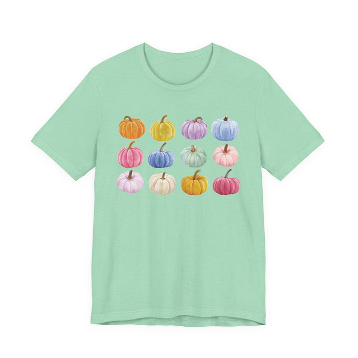 Colorful Pumpkin Graphic T-Shirt
