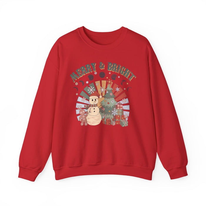 Retro Merry and Bright Sweatshirt