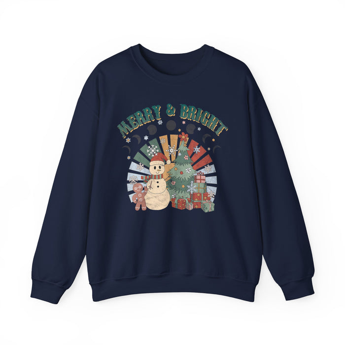 Retro Merry and Bright Sweatshirt