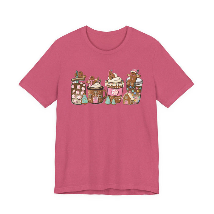 Pastel Gingerbread Coffee Christmas T-Shirt