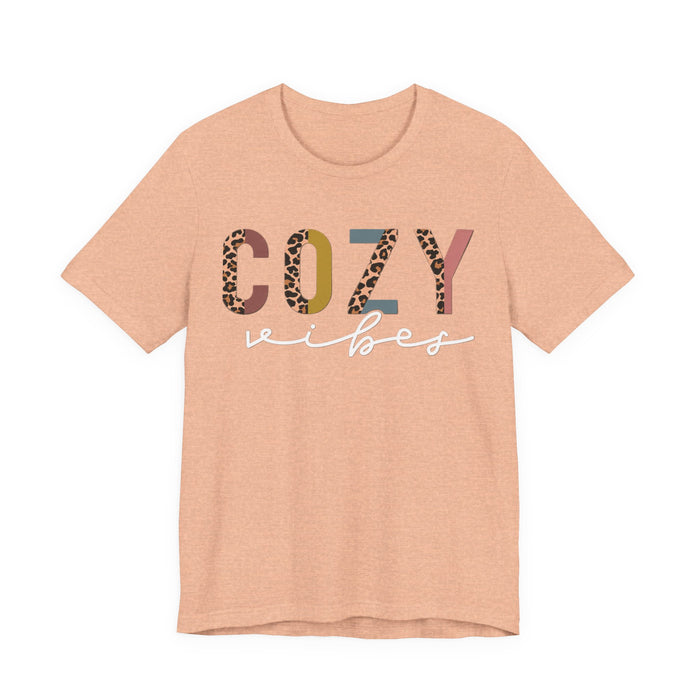 Cozy Vibes Pastel Leopard T-Shirt