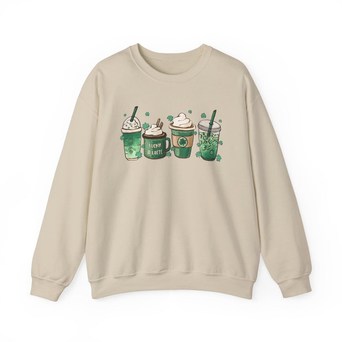 Green Shamrocks Drinks Sweatshirt