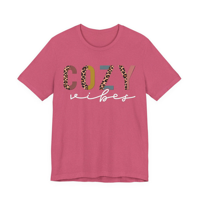 Cozy Vibes Pastel Leopard T-Shirt