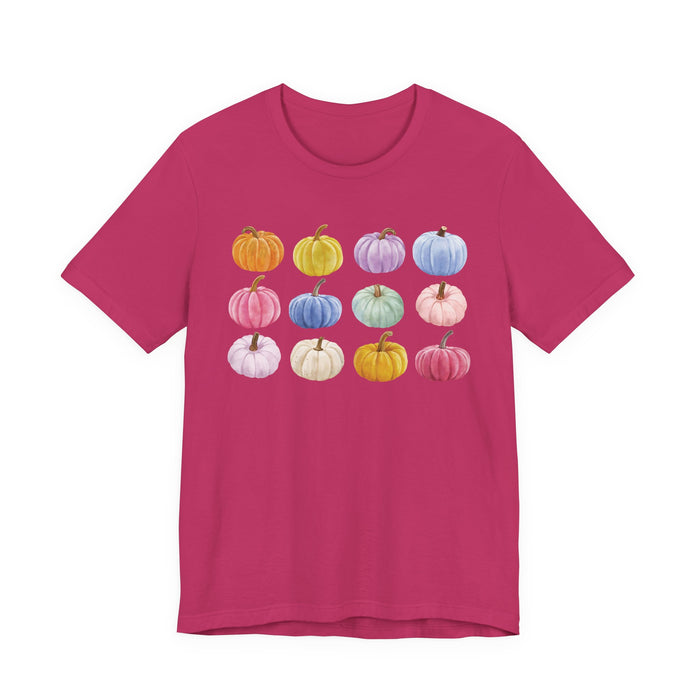 Colorful Pumpkin Graphic T-Shirt